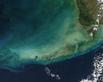 aerial photo of the Florida Keys